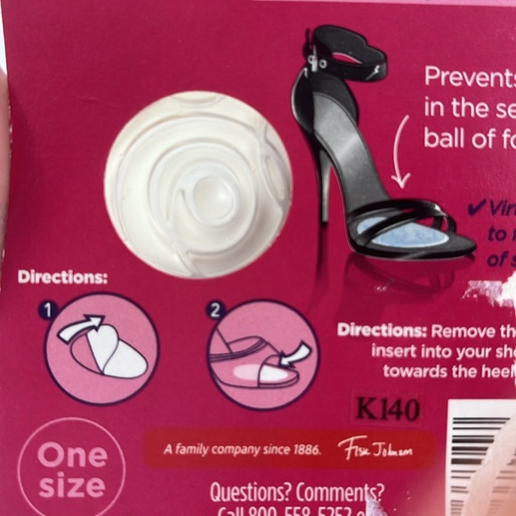 KIWI Women’s Two Pairs Ball Of Foot Gel Cushions Beige One Size NEW - Picture 7 of 10